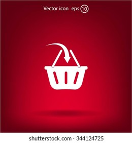 Vector shopping basket icon