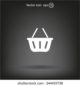 Vector shopping basket icon