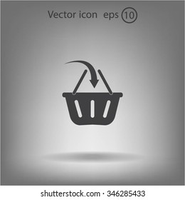 Vector shopping basket icon