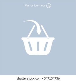 Vector shopping basket icon
