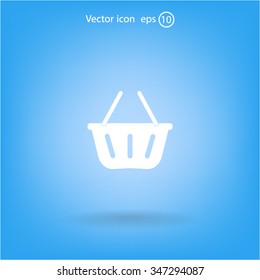 Vector shopping basket icon