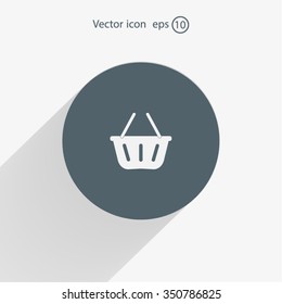 Vector shopping basket icon
