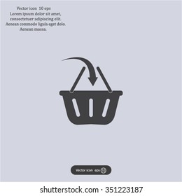 Vector shopping basket icon