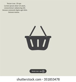 Vector shopping basket icon