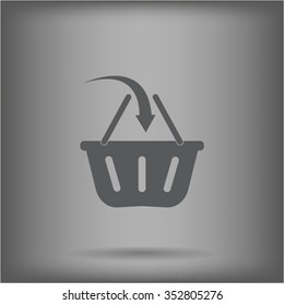 Vector shopping basket icon