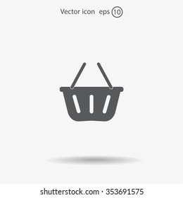 Vector shopping basket icon