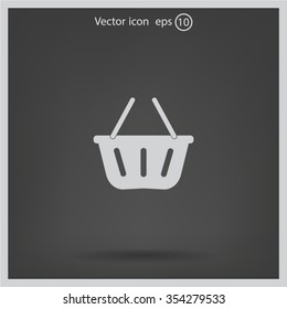 Vector shopping basket icon