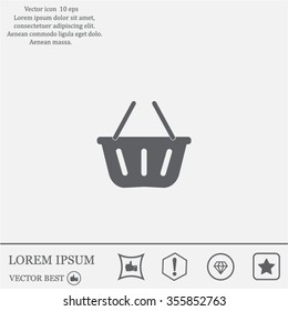 Vector shopping basket icon