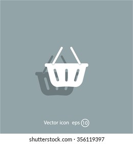 Vector shopping basket icon