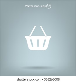 Vector shopping basket icon