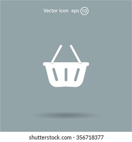 Vector shopping basket icon