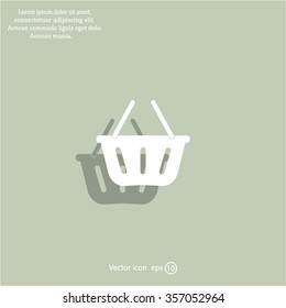 Vector shopping basket icon