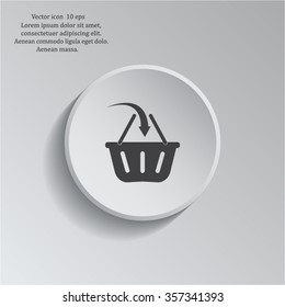 Vector shopping basket icon