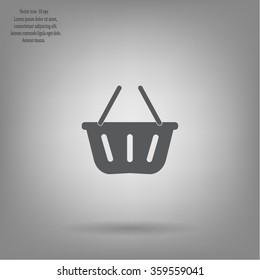 Vector shopping basket icon