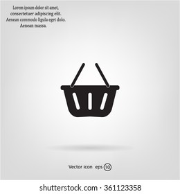 Vector shopping basket icon