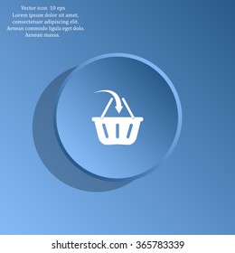 Vector shopping basket icon