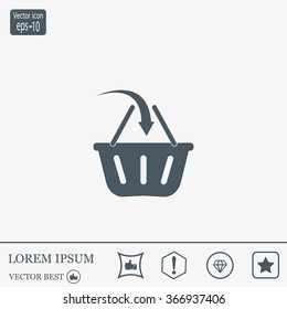 Vector shopping basket icon