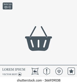 Vector shopping basket icon