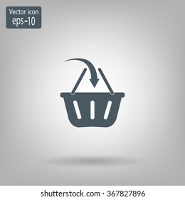 Vector shopping basket icon