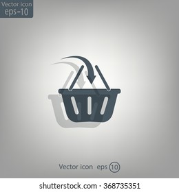 Vector shopping basket icon