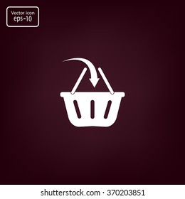Vector shopping basket icon
