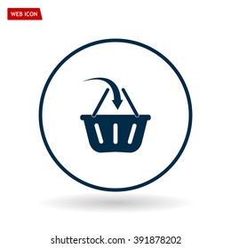 Vector shopping basket icon