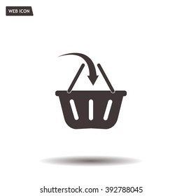 Vector shopping basket icon