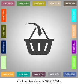 Vector shopping basket icon