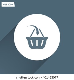 Vector shopping basket icon