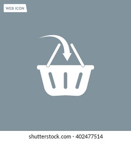 Vector shopping basket icon