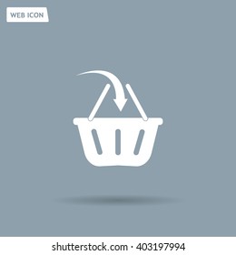 Vector shopping basket icon
