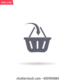 Vector shopping basket icon