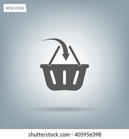 Vector shopping basket icon