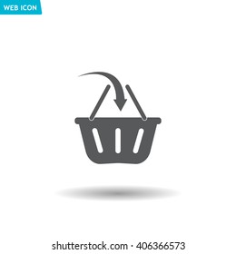 Vector shopping basket icon