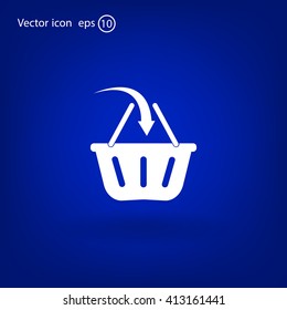 Vector shopping basket icon