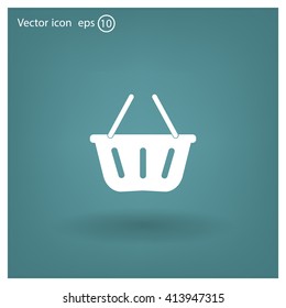 Vector shopping basket icon