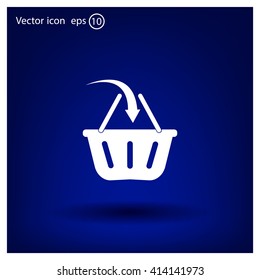 Vector shopping basket icon
