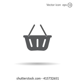 Vector shopping basket icon