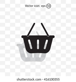 Vector shopping basket icon