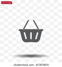Vector shopping basket icon