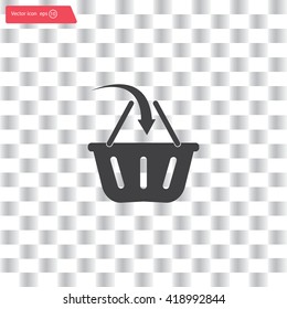 Vector shopping basket icon
