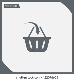 Vector shopping basket icon