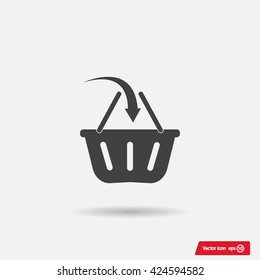 Vector shopping basket icon
