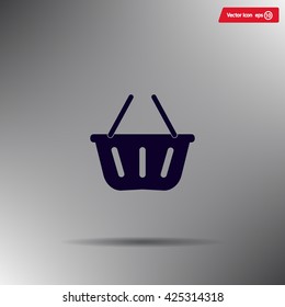 Vector shopping basket icon