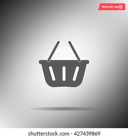 Vector shopping basket icon