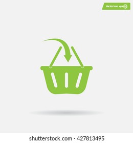 Vector shopping basket icon