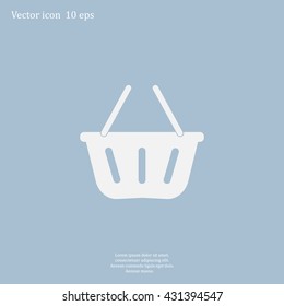 Vector shopping basket icon