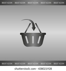 Vector shopping basket icon