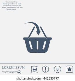 Vector shopping basket icon