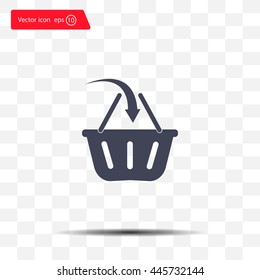 Vector shopping basket icon